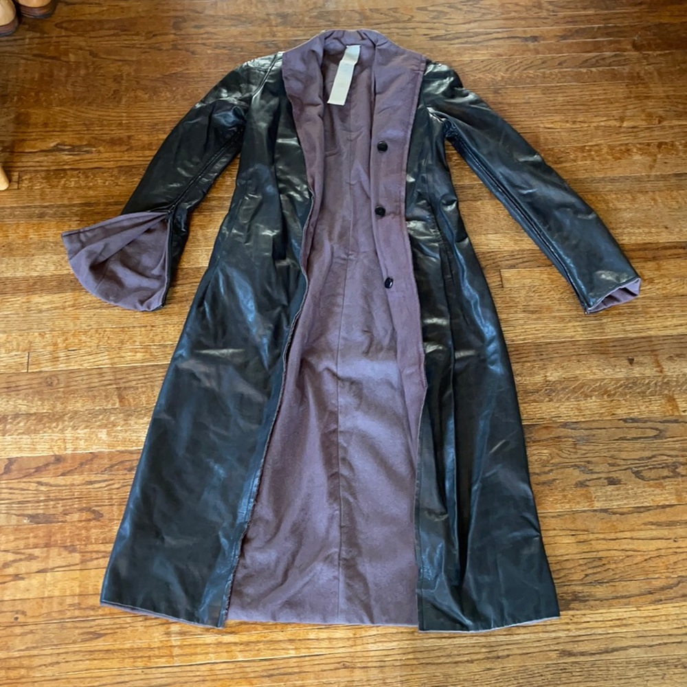 Carpe Diem vin RARE 1999 reversible leather coat